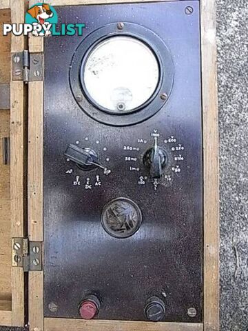 VINTAGE ELECTRONICS MULITMETER VOLTS AMPS OHMS LARGE SIZE