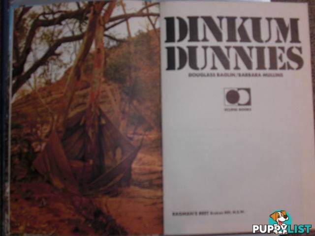 1974 DINKUM DUNNIES Vintage Pictorial Australiana Outback Book