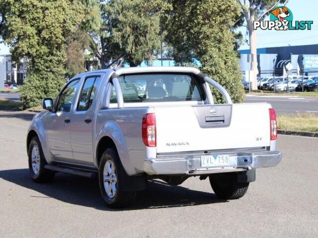 2012 NISSAN NAVARA ST (4X2) D40 MY12  DUAL CAB
