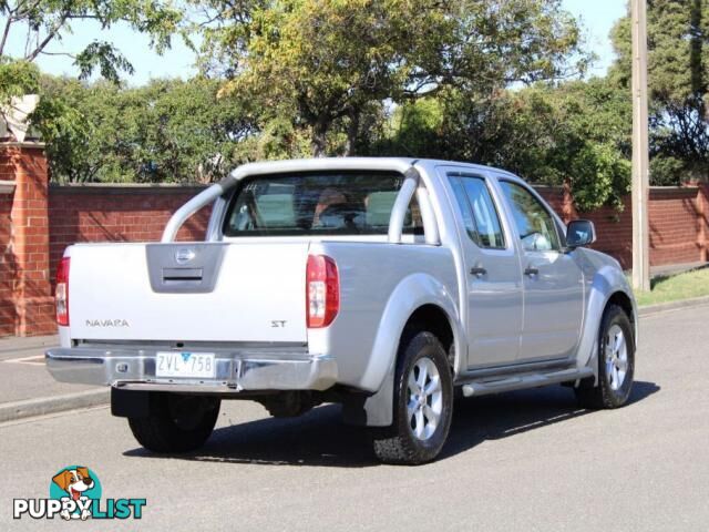 2012 NISSAN NAVARA ST (4X2) D40 MY12  DUAL CAB