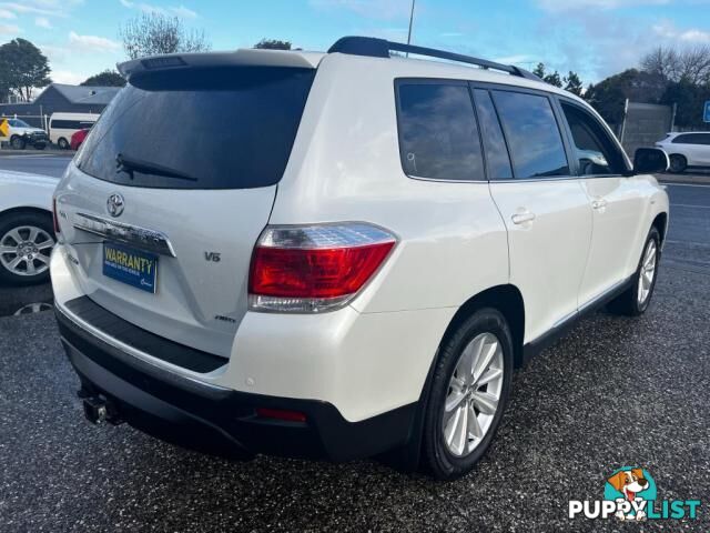 2013 TOYOTA KLUGER ALTITUDE (4X4) GSU45R MY12  WAGON