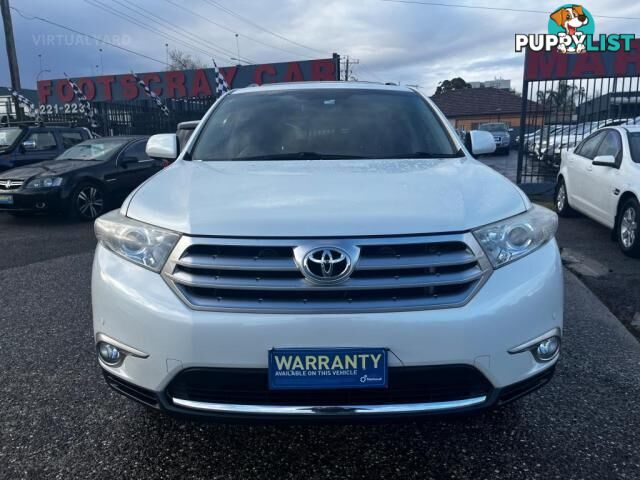2013 TOYOTA KLUGER ALTITUDE (4X4) GSU45R MY12  WAGON