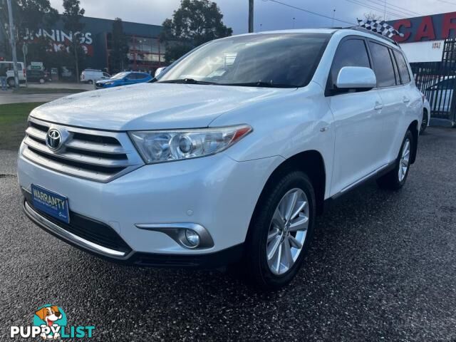 2013 TOYOTA KLUGER ALTITUDE (4X4) GSU45R MY12  WAGON