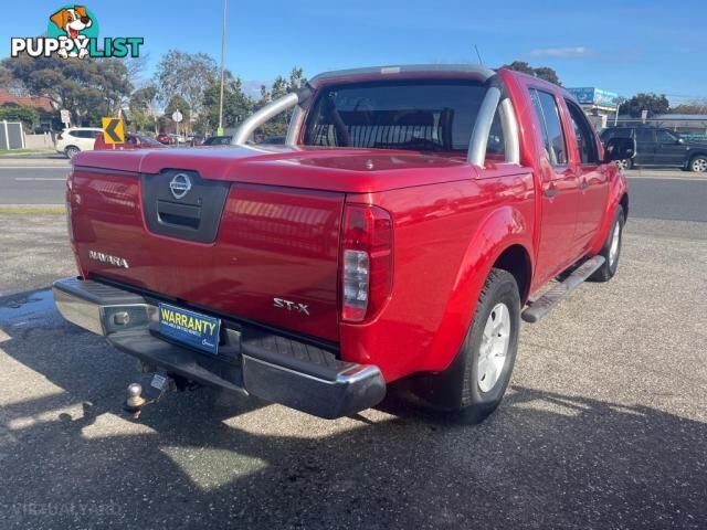 2008 NISSAN NAVARA ST-X (4X4) D40  DUAL CAB