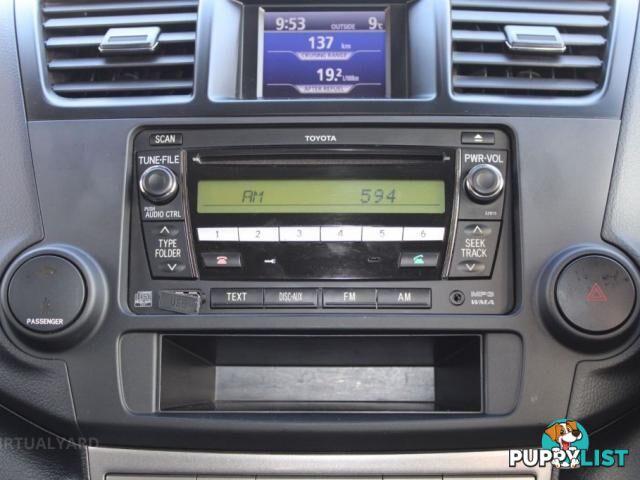 2011 TOYOTA KLUGER KX-R (4X4) 7 SEAT GSU45R MY11 UPGRADE  WAGON
