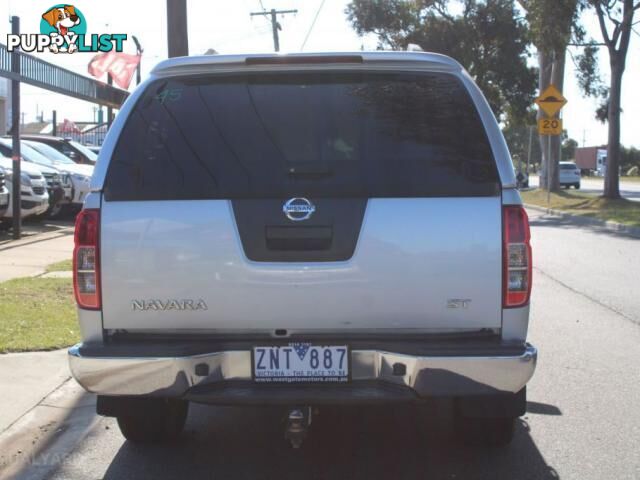 2012 NISSAN NAVARA ST (4X4) D40  DUAL CAB