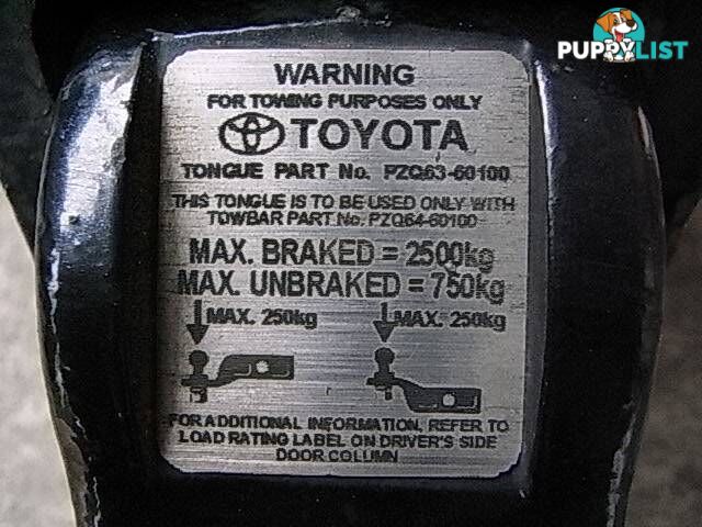 TOYOTA PRADO - PZQ64-60100 and TONGUE Part No - PZQ63-60100. pic