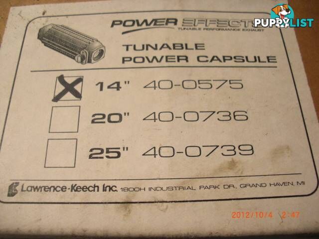 2X POWER EFFECTS TURNABLE POWER CAPSULE EXHAUSTS 3 INCH BORE..