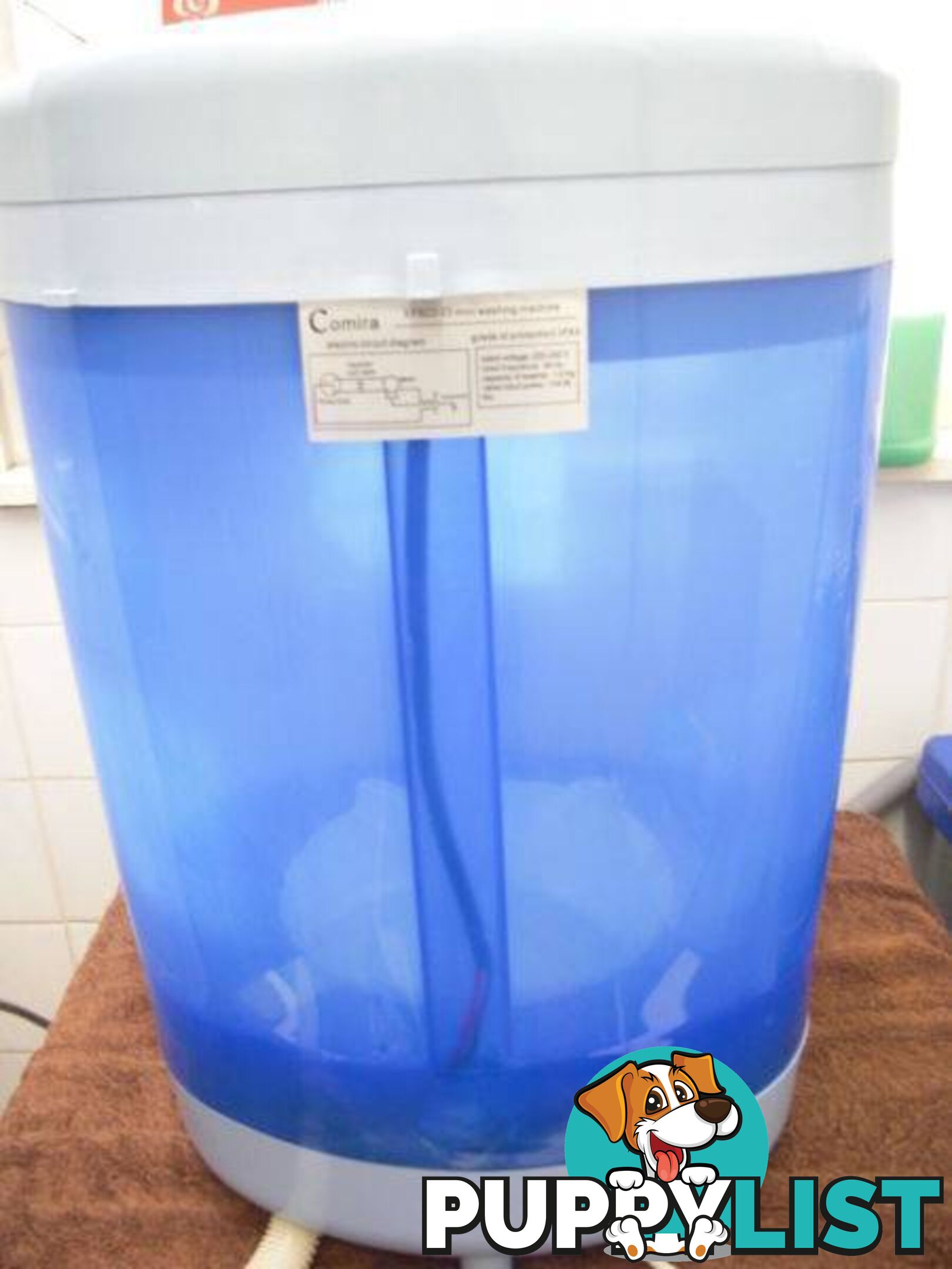 MOBILE WASHING MACHINE... 4KG. 240 VOLT SIZE 650 X 350 X 300 MM