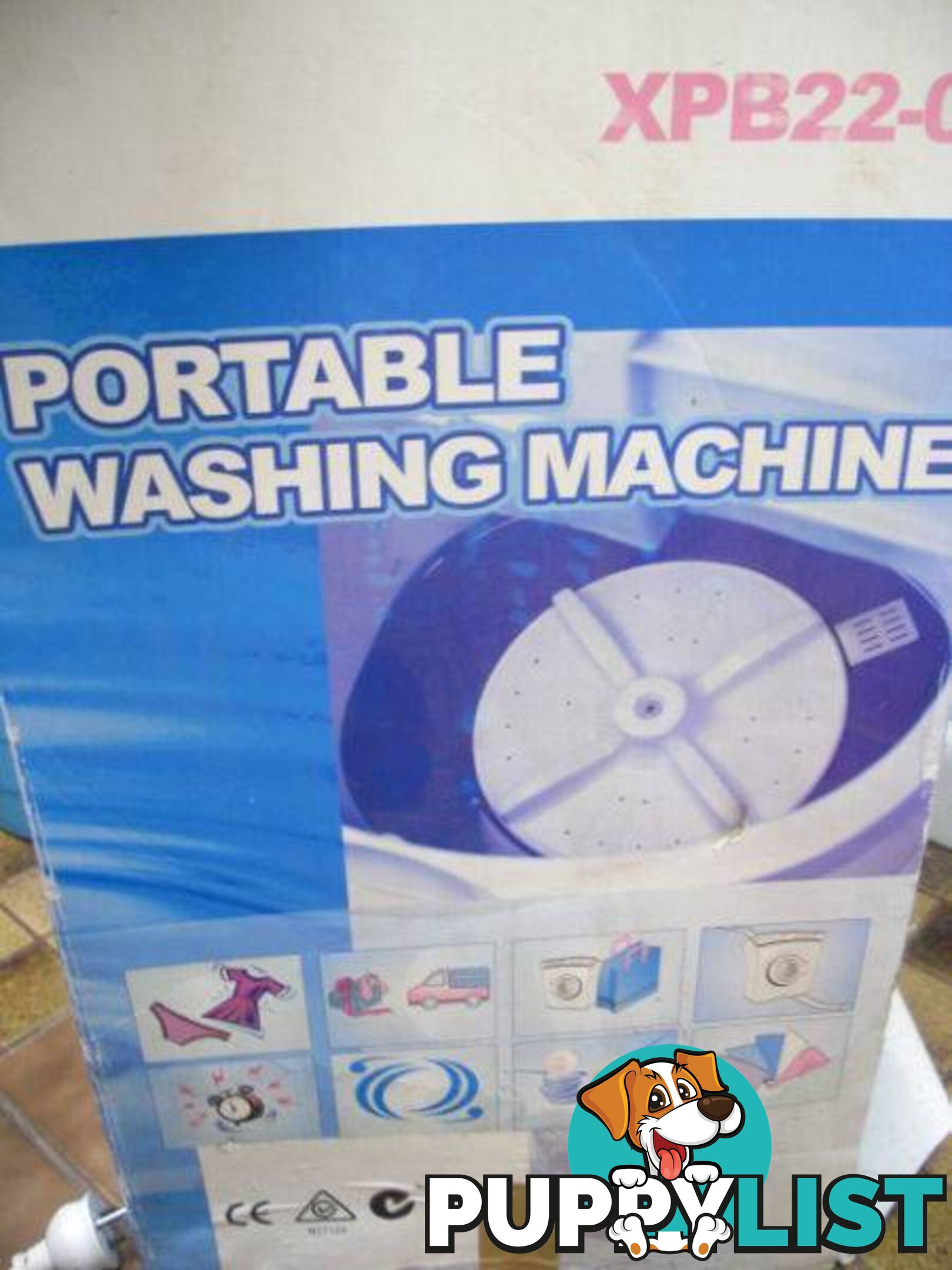 MOBILE WASHING MACHINE... 4KG. 240 VOLT SIZE 650 X 350 X 300 MM