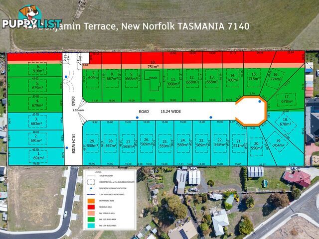 Lots 1-29 Benjamin Terrace NEW NORFOLK TAS 7140