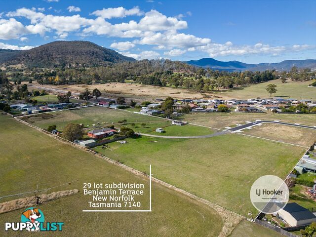 Lots 1-29 Benjamin Terrace NEW NORFOLK TAS 7140