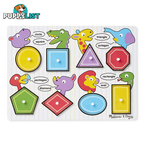 M&amp;D - Shapes Peg Puzzle