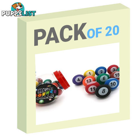 HI BOUNCE BALL - 45MM POOL BALL Pack of 20