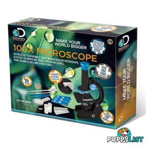 Discovery Adventures - 100X Microscope (36pc)