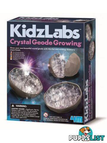 4M - KidzLabs - Crystal Geode Growing Kit