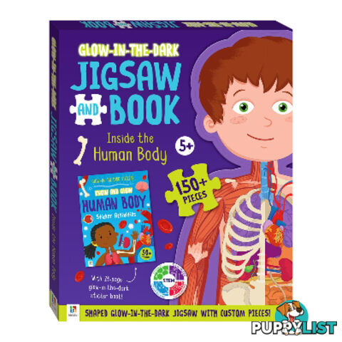 Glow in the Dark Jigsaw and Book : Inside the Human