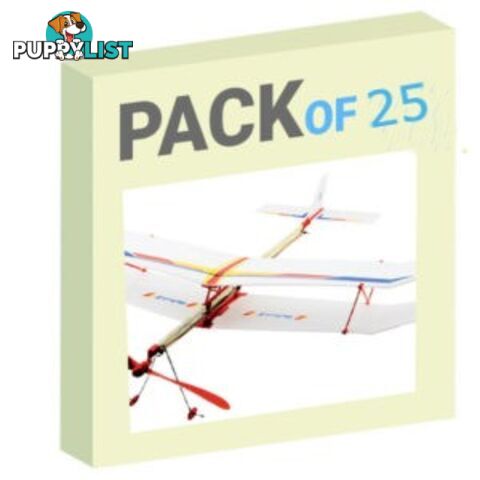 Rubber Band Plane - Pack of 25