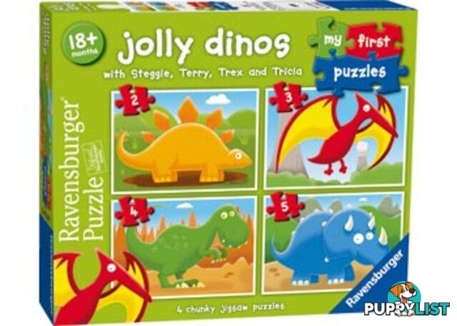 Ravensburger - Jolly Dinos My First Puzzle 2 3 4 5pc