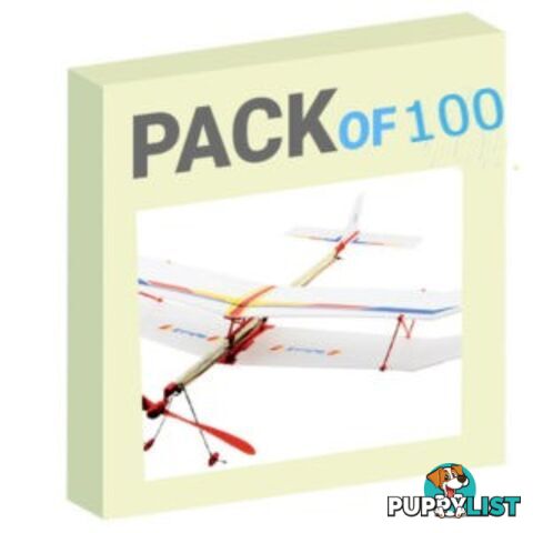 Rubber Band Plane - Pack of 100