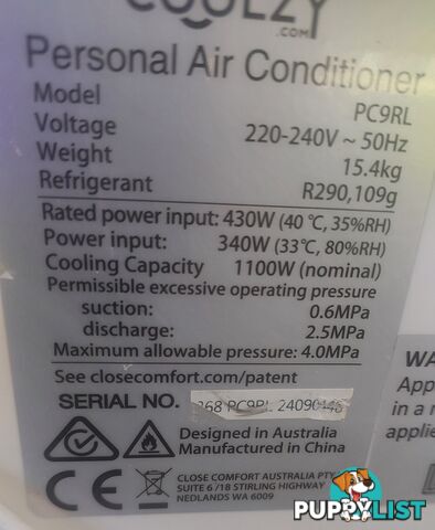 Coolzy aircon for caravan