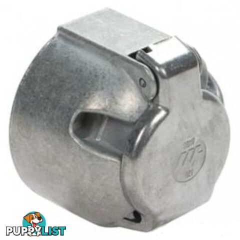 Large Round 7 Pin Trailer Socket â Metal