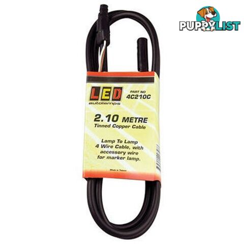 Lamp to Lamp Cable â 2.1 metres, 4 wire, with accessory wire for marker lamp