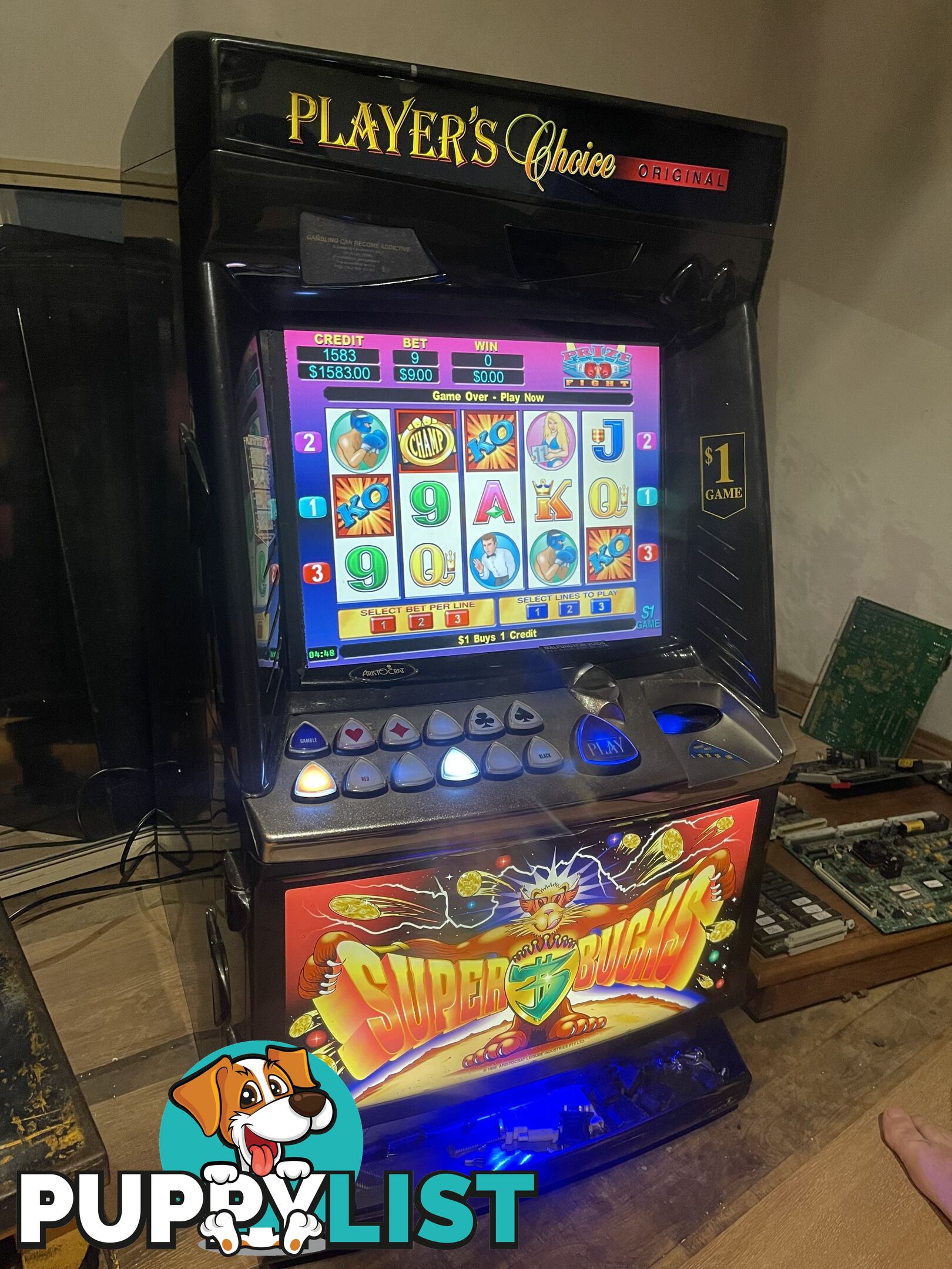 Mk6 aristocrat 4 in 1 pokie machine