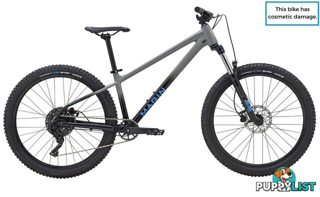 Ex Demo - 2024 Marin San Quentin 1 - Hardcore Hardtail [Colour: Gloss Grey-Black-Blue][Size: S (height: 157 - 165cm)]  - 1EX_AXCXX27SQ1S1G1_S1 - 617230276787