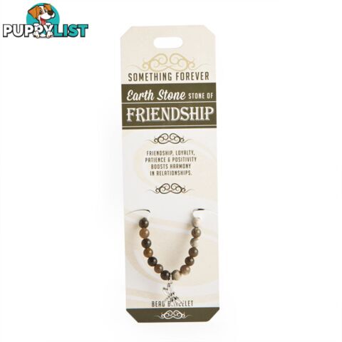 Something Forever â Earth Stone Bead Bracelet â Stone of Friendship