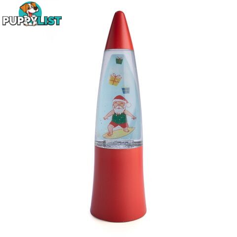 Christmas Shake and Shine Lamp Surfing Santa Clause