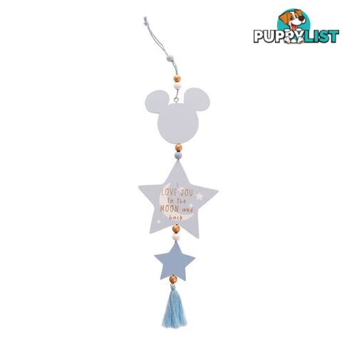 Hanging Ornament: Mickey Mouse Love You To The Moon - Disney Gifts - 5017224950511