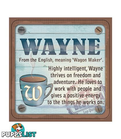 Personalised Cuppa Coasters - Wayne