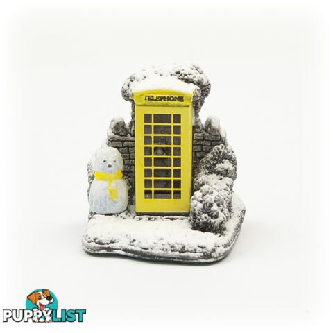 Lilliput Lane Mini Telephone Box Yellow Splash - Lilliput Lane - 712203036136