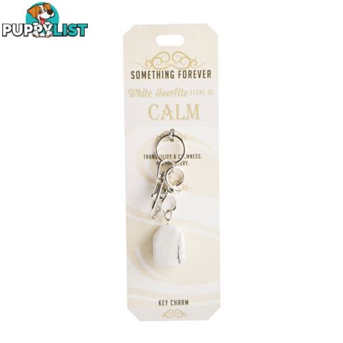 Something Forever â White Howlite Key Charm â Stone of Calm