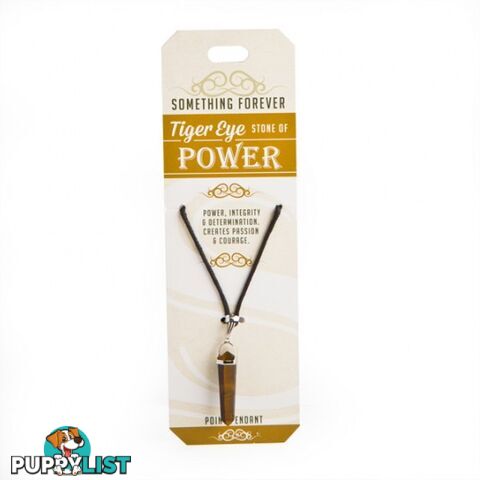 Something Forever â Tiger Eye Point Pendant â Stone of Power