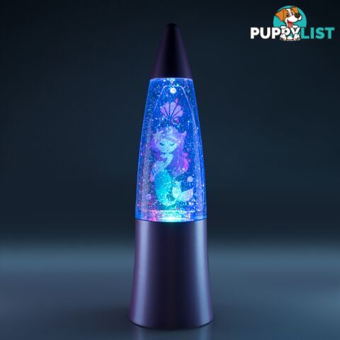 LED Shake and Shine Mermaid Glitter Mini Lamp