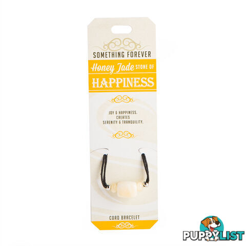 Something Forever â Honey Jade Cord Bracelet â Stone of Happiness