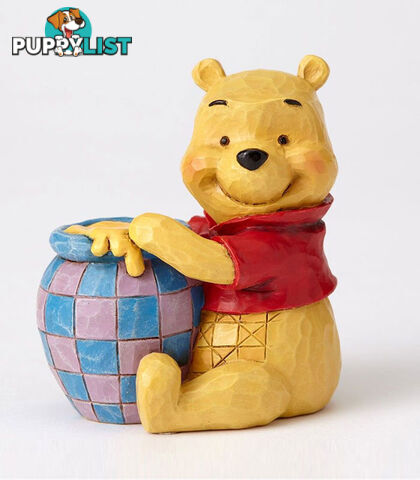 Jim Shore Disney Traditions - Winnie the Pooh with Honey Pot Mini Figurine - Disney Traditions - 0045544879033