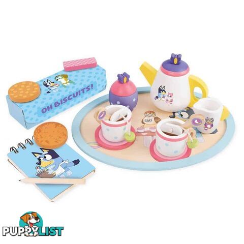 Bluey Wooden Tea Party Set - Sesame Street - 5055069721293