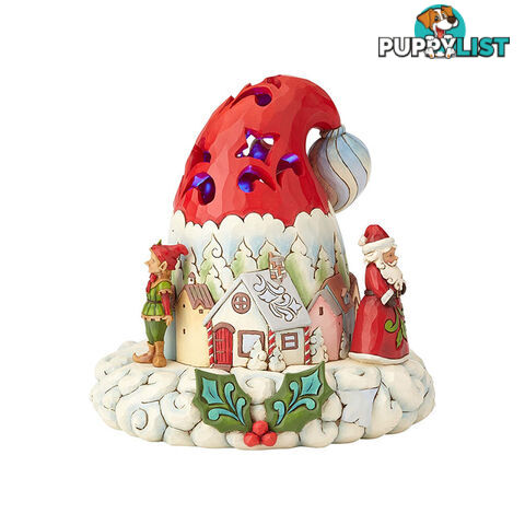 Heartwood Creek Classic - Lighted Santa Hat Figurine - 045544943253