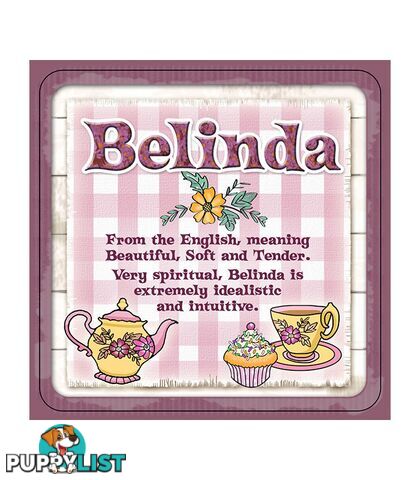 Personalised Cuppa Coasters - Belinda