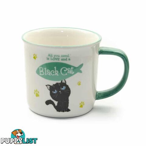 Wags & Whiskers Mugs - Black Cat - History & Heraldry - 886767160238