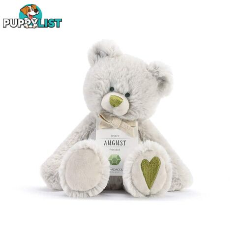 Demdaco Birthstone Bear - August Brave Peridot - Demdaco - 638713524041