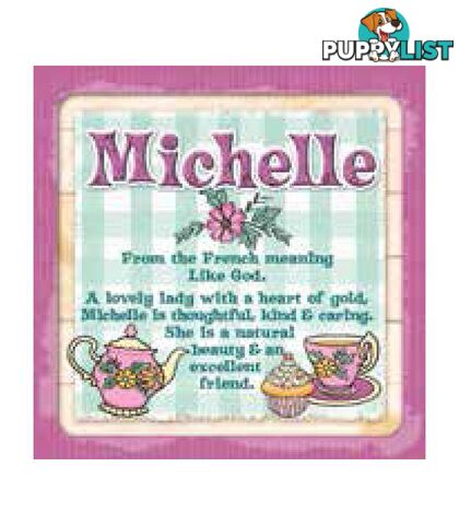 Personalised Cuppa Coasters - Michelle