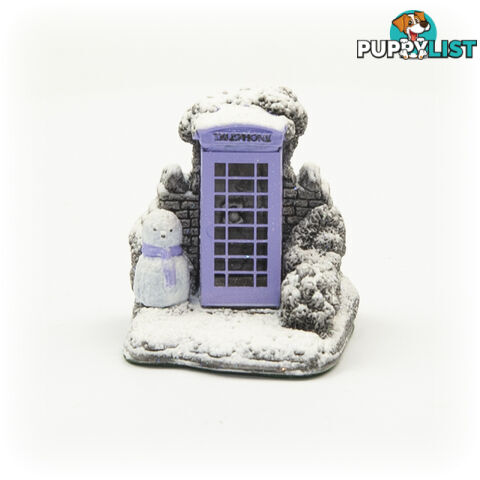 Lilliput Lane Mini Telephone Box Lilac Splash - Lilliput Lane - 712203036099