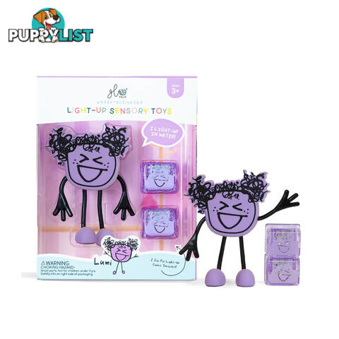 Glo Pal Light-Up Sensory Character Lumi: Purple - Glo Pals - 850016823069