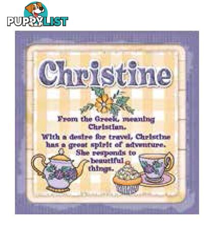 Personalised Cuppa Coasters - Christine