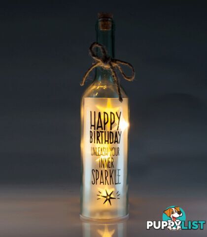 Birthday Wishlight Bottle - Happy Birthday Unleash Your Inner Sparkle