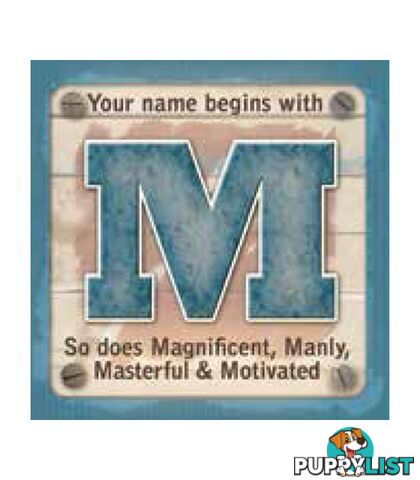 Personalised Cuppa Coasters - M (Male)